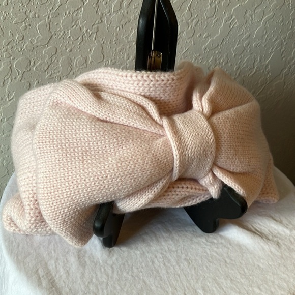 Kate Spade: Pastry Pink Gathered Bow Neckwarmer- Knit - Picture 8 of 15